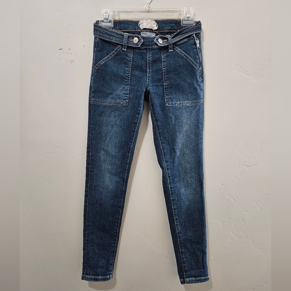 Free People Jean with built in belt Size w24